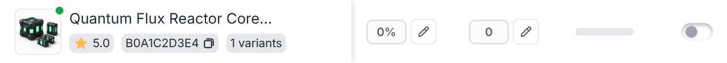 Amazon PPC product dashboard view